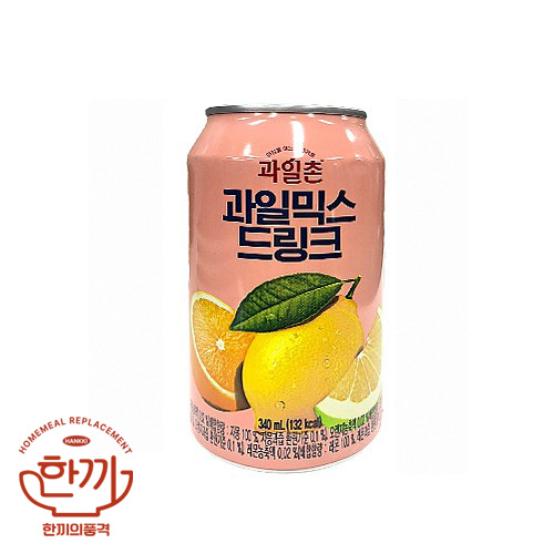 과일촌과일믹스드링크(뚱)340ml캔(해태)