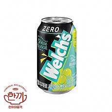 웰치스(제로)샤인머스캣(뚱)355ml캔(농심)