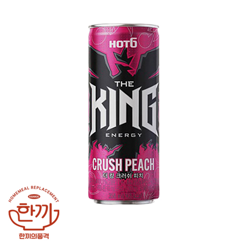 핫식스더킹크러쉬피치(뚱)355ml(롯데칠성)