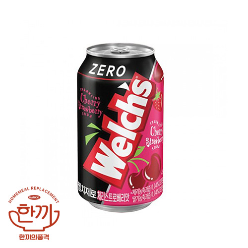 웰치스(제로)체리딸기(뚱)355ml캔(농심)