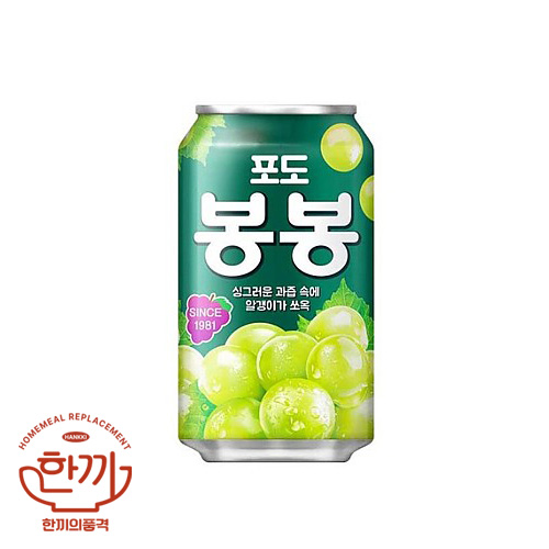 포도봉봉(뚱)340ml캔(해태음료)