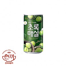 초록매실180ml캔(웅진)