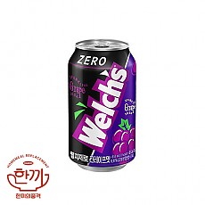 웰치스(제로)포도(뚱)355ml캔(농심)