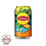 립톤복숭아제로(뚱)355ml캔(롯데칠성)