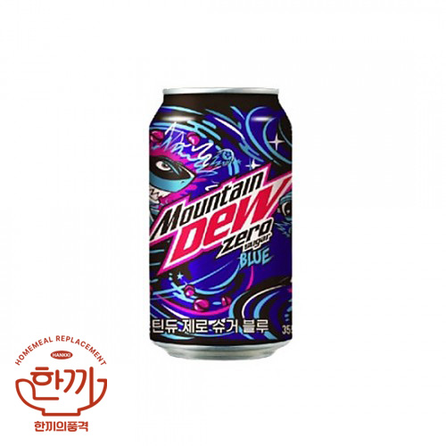 마운틴듀제로슈거블루355ml캔(롯데칠성)